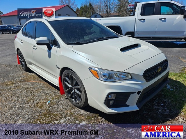 White 2018 Subaru WRX Premium Sedan All-Wheel Drive Automatic